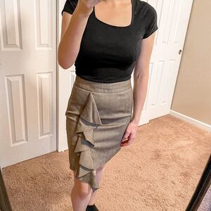 Milly Of New York Cascade Ruffle Pencil Skirt 4
